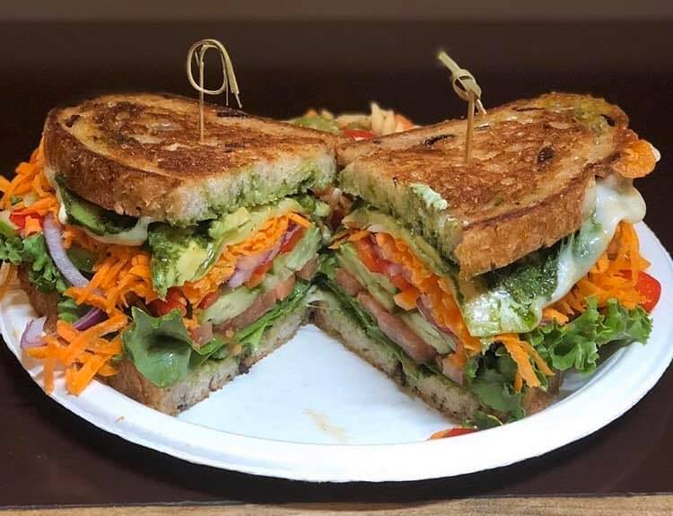 deli sandwich on a plate