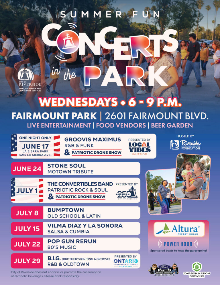 🎶🎬 Summer Nights in Riverside: Free Concerts & Movies in the Park ...